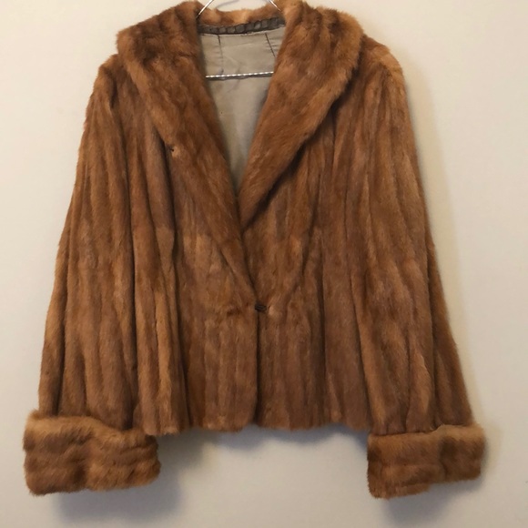Mink Fur Coat Copper coloured - Picture 1 of 9